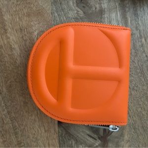 Brand new orange Telfar wallet.